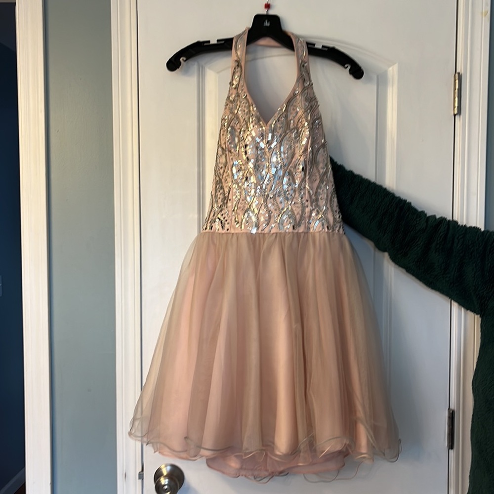 Pale Pink / Blush Homecoming Formal Dress